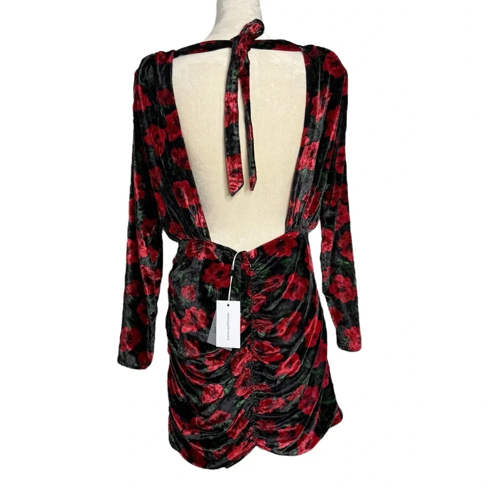 Lovers + Friends Jackie Mini Floral Velvet Dress - Picture 3 of 9